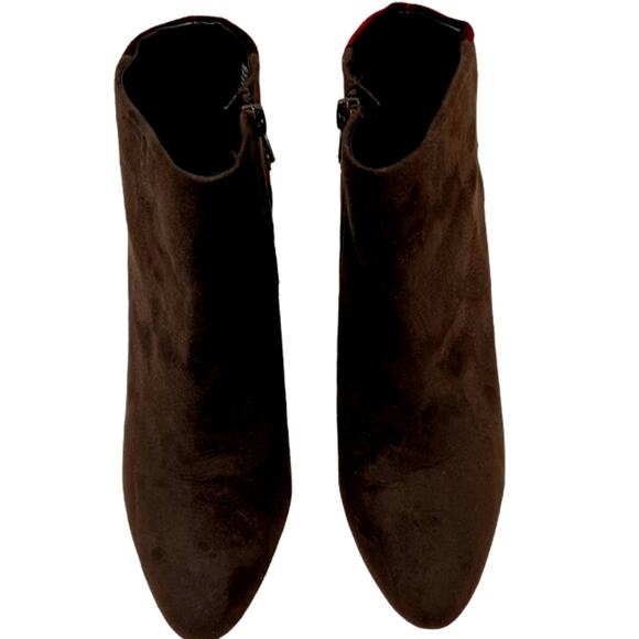 Faryl Roen Ankle Boots Sz 8.5 Maroon Colorblock Jeweled Cowgirl Boho Patchwork - Picture 11 of 16